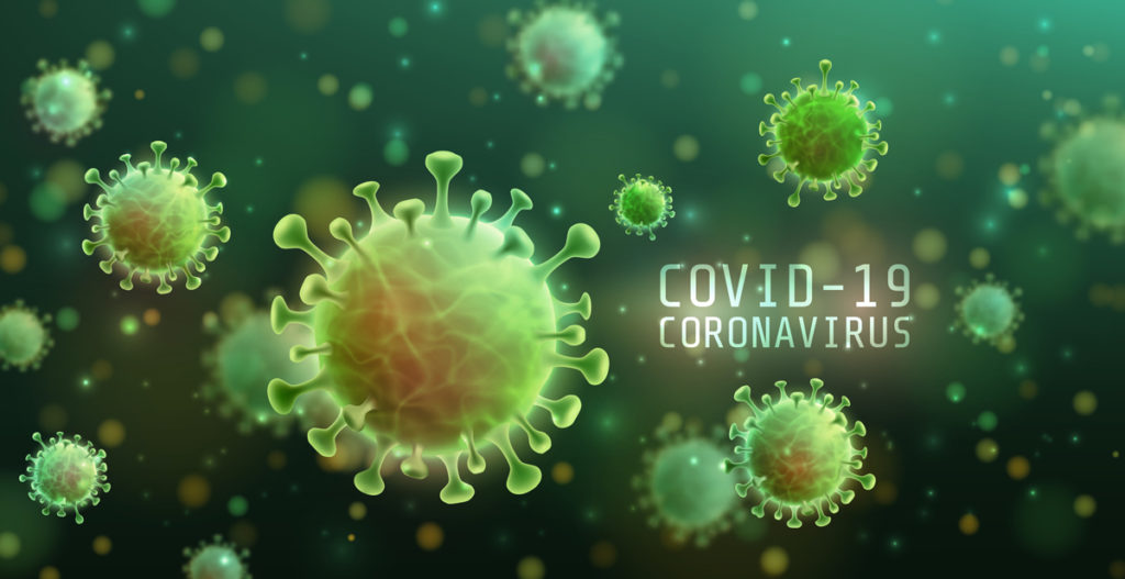 imagem do Covid 19, coronavirus ampliada.
